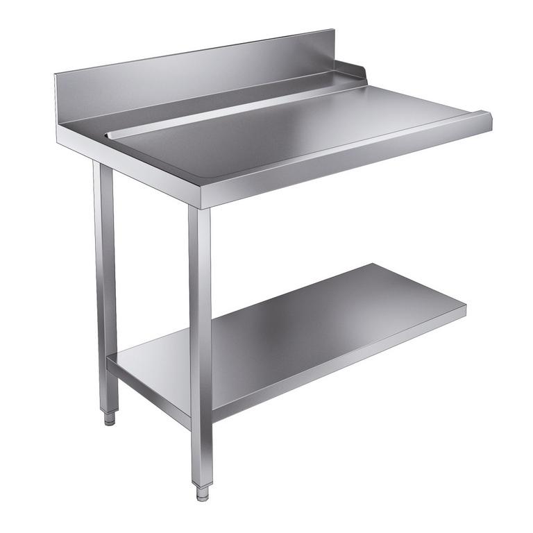 Table d'écoulement à gauche avec étagère pour 72800045-0046 - 700x750x900 mm - 7106.0035_0