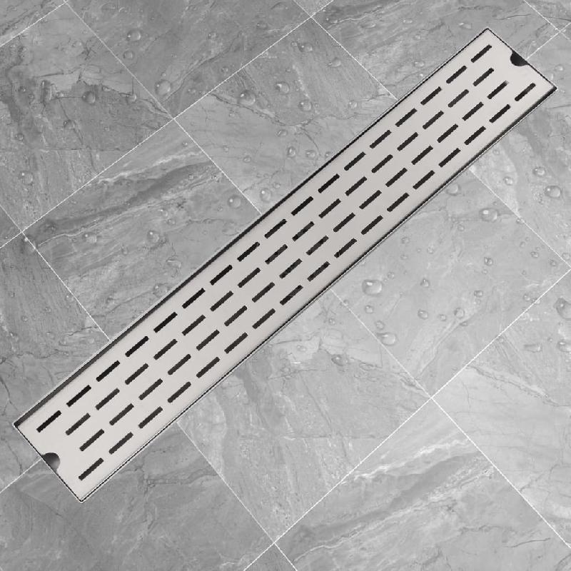 Vidaxl drain de douche linéaire 730 x 140 mm acier inoxydable 142179_0