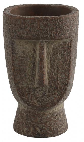 Countryfield - Pot de fleurs Cara en faïence marron - Dimensions 15,5 x 10 cm - Modèle TOM_0