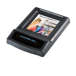 Afficheur client Glancetron 8036 - LCD - ramasse monnaie - 2x20 caractères - RS232/USB_0