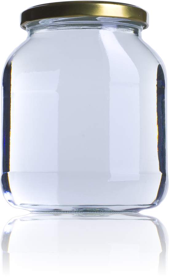 Bocal en verre BOV 720 - 720ml - Forme ovale - Twist Off TO 82_0