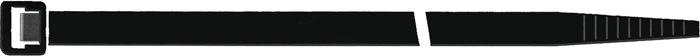 Collier de câblage 450 mm x 7,5 mm - Polyamide 6.6 noir - 100 pcs/sachet - SAPISELCO - Stable UV et auto-extinguible_0