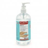 Gel hydroalcoolique Purity 65 - Flacon pompe 500ml - Antisepsie des mains - Fabriqué en France_0