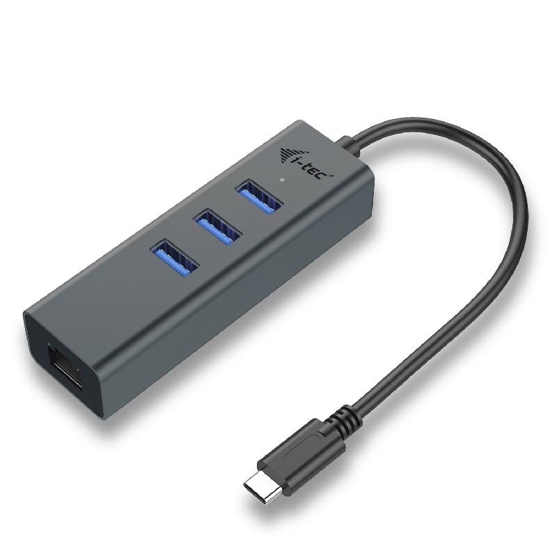 I-tec Metal USB-C HUB 3 Port + Gigabit Ethernet Adapter_0
