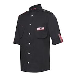 KARLOWSKY Veste de cuisine ROCK-CHEF, homme, manches longues, NOIR, 56 - 56 noir 4040857031181_0