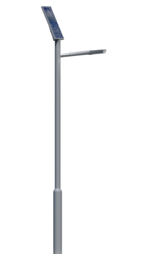 Lampadaire urbain solaire - LED 10W - 1166 lm - Aluminium et acier galvanisé thermolaqué - Hauteur 3.3 m_1