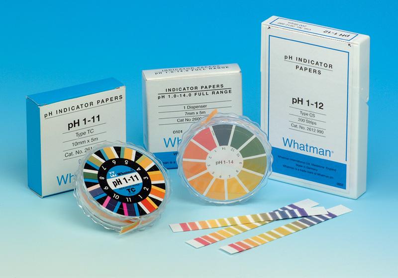 Papier pH gamme 0 - 14 en bandelettes Whatman