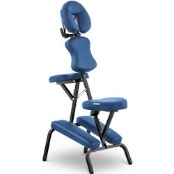 Physa - physa wellness & lifestyle Montpellier Blue Chaise De Massage Assis Pliante Transportable Professionnelle (Cadre : Acier, - bleu 4062859033260_0