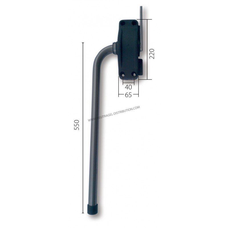 Poignée extérieure réversible - pour porte de faible épaisseur - Référence PCPPE5 - Longueur 550 mm_0