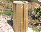 Poubelles et corbeilles publiques Boisdexter - Ronde en bois pour espaces verts_0