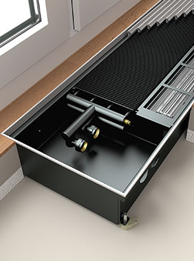 Radiateurs électriques convecteurs - modèle KRN 81 - avec convection forcée et ventilateur à flux transversal à moteurs EC_0