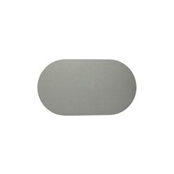 Stil Casa, set de 12 chemins de table unicolores, polyuréthane cousu, 58xh. 38 cm, finition dollar couleur bleu clair (ice). - RUN6838-ICD_0