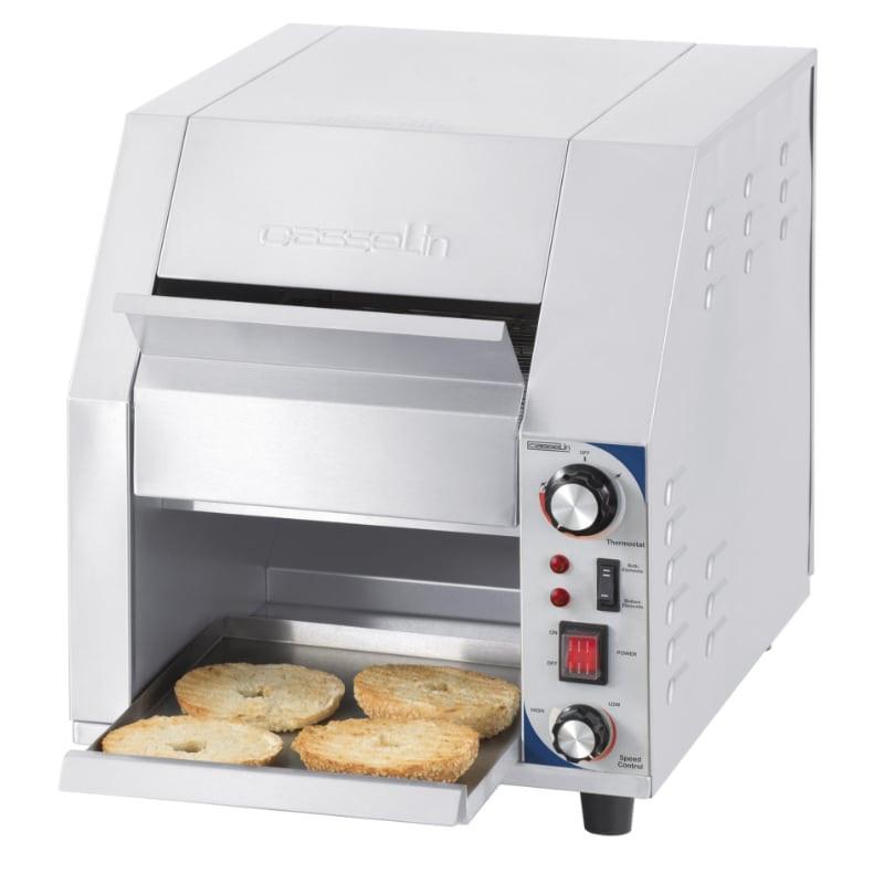 Toasteur convoyeur small & large - Casselin - Acier inoxydable, thermostat et vitesse réglables_0