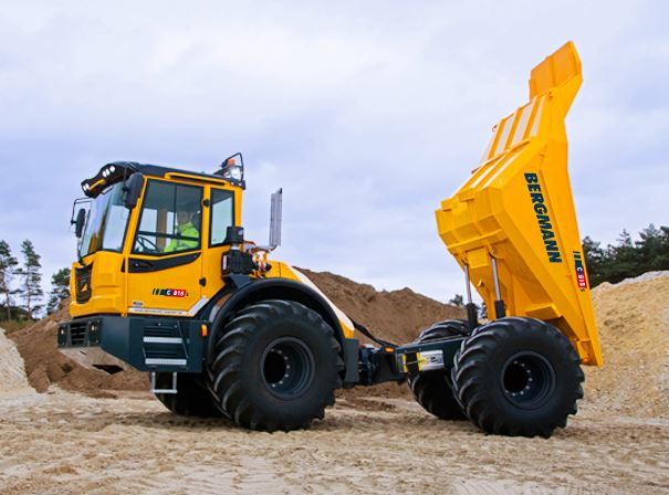 Tombereau benne arrière Bergmann C815s - 12.000 kg de charge utile, tout-terrain, confort et sécurité_0