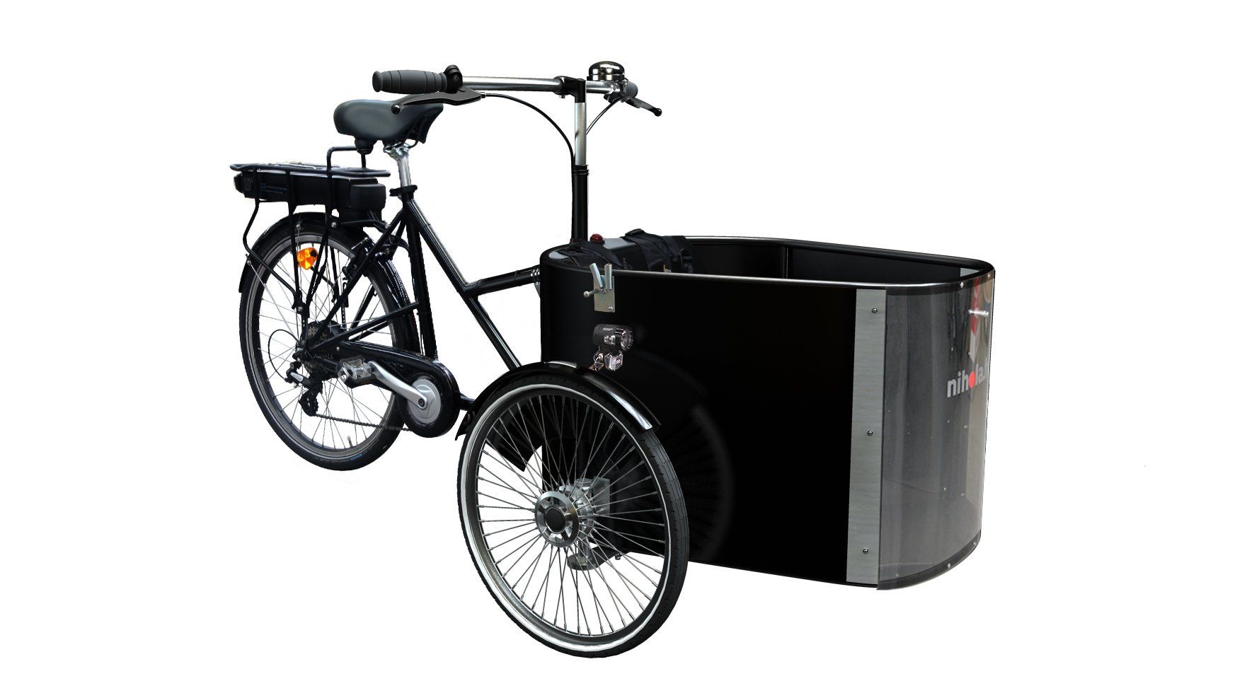 Triporteur électrique Nihola Cargo Family - Confort et Sécurité pour le Transport_0
