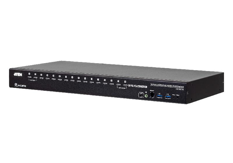 ATEN Commutateur KVM HDMI USB 3.0 4K Ultra HD à 16 ports (CS18216) avec support de montage en rack_0