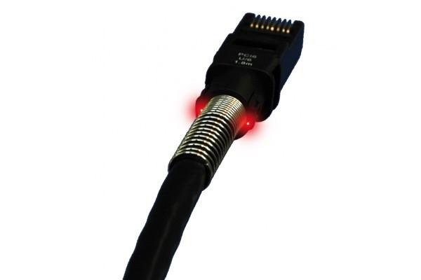 Cordon Patchsee CAT6a F/UTP Noir - 7,90 m - Repérage lumineux PCI6-DPF/26_0