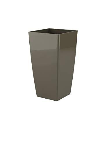 Artevasi Pisa Pot - Pot de fleur carré design contemporain - Taupe 5600442803549_0