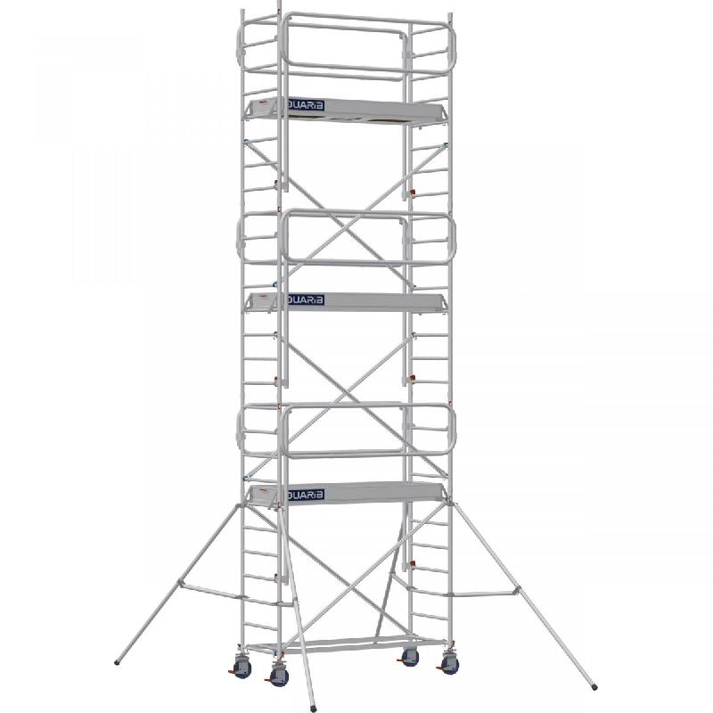Échafaudage roulant aluminium DOCKER 85 version garde-corps EXMDS - Hauteur de travail : 7,90 m - DUARIB - 7120062_0