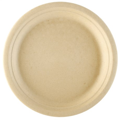 ASSIETTE BIONIC D.23X2 CM CELLULOSE NATUREL (VENDU PAR 1000)