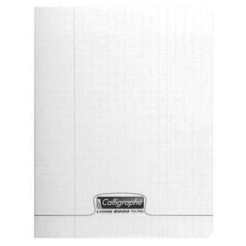 Calligraphe Lot de 4 Cahier Ligne 8000 A4, 192p./96 feuilles 90 g/m² piquées, couv. PP incolore, Séyès - 3210330183602_0