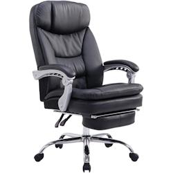 CLP Fauteuil de bureau XL Troy similicuir Noir - noir polyester 191696601_0