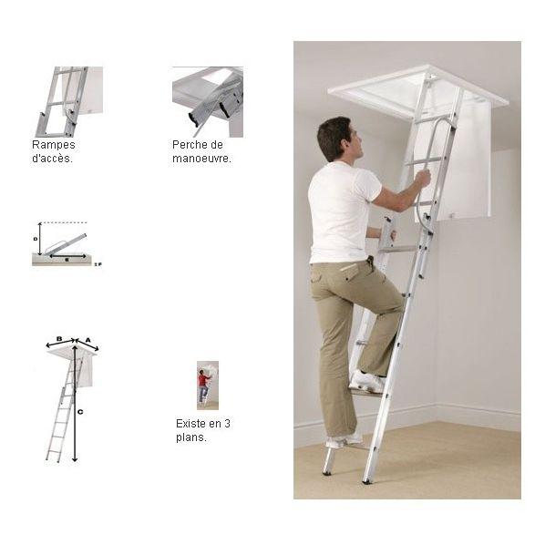 ECHELLE ESCAMOTABLE ALU 2 PLANS