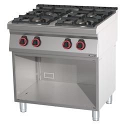 Fourneau gaz 4 feux avec soubassement 80  C7FOG4F80S Casselin - C7FOG4F80S_0