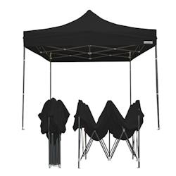 FRANCE BARNUMS Tente pliante 3x3m - acier 31mm/polyester 320g - noir - FRANCE-BARNUMS - noir acier 1-33-04S_0