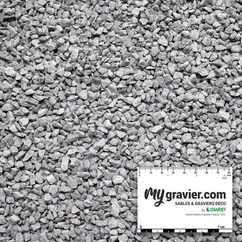Gravier gris 6/10 mm lavé