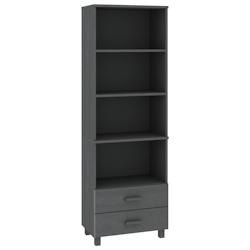 HELLOSHOP26 - Buffet bahut commode armoire meuble de rangement organisateur cuisine salle de séjour salon foncé 60 x 35 x 180 cm bois de pin massif_0