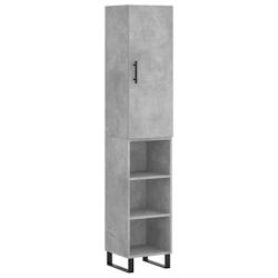 Helloshop26 - Buffet bahut commode armoire meuble de rangement organisateur cuisine salle de séjour salon haut 34,5 x 34 x 180 cm 02_0034290 - 300021_0