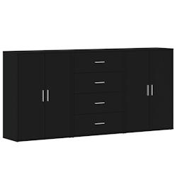 Helloshop26 - Buffet bahut commode armoire meuble de rangement organisateur cuisine salle de séjour salons 3 pcs 60 x 31 x 84 cm 02_0037141 - 3000213_0