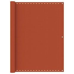 Helloshop26 - Écran de balcon brise pare vue protection confidentialité 120 x 500 cm PEHD orange 02_0010289 - 3000561047763_0