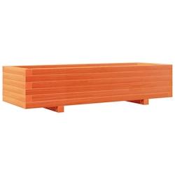Helloshop26 - Jardinière bac lit surélevé plantes fleurs terrasse jardin cire 110 x 40 x 26,5 cm bois de pin massif marron 02_0038430 - 3000217667833_0