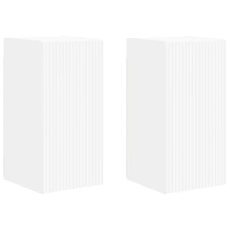 Helloshop26 - Meuble TV mural moderne avec rangements 30 x 31 x 60 cm design minimaliste en bois d'ingénierie blanc 02_0054950 - blanc Bois massif 30_0