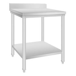 METRO Professional Table de travail GWTS4077B, acier inoxydable, 70 x 70 x 85 cm, argenté - inox GWT4077B_0
