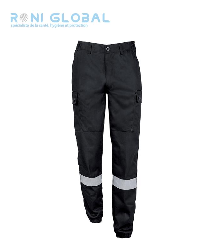 Pantalon de travail sécurité - bandes rétro-réfléchissantes - coton/polyester - City Guard - Ref: city-10145_0