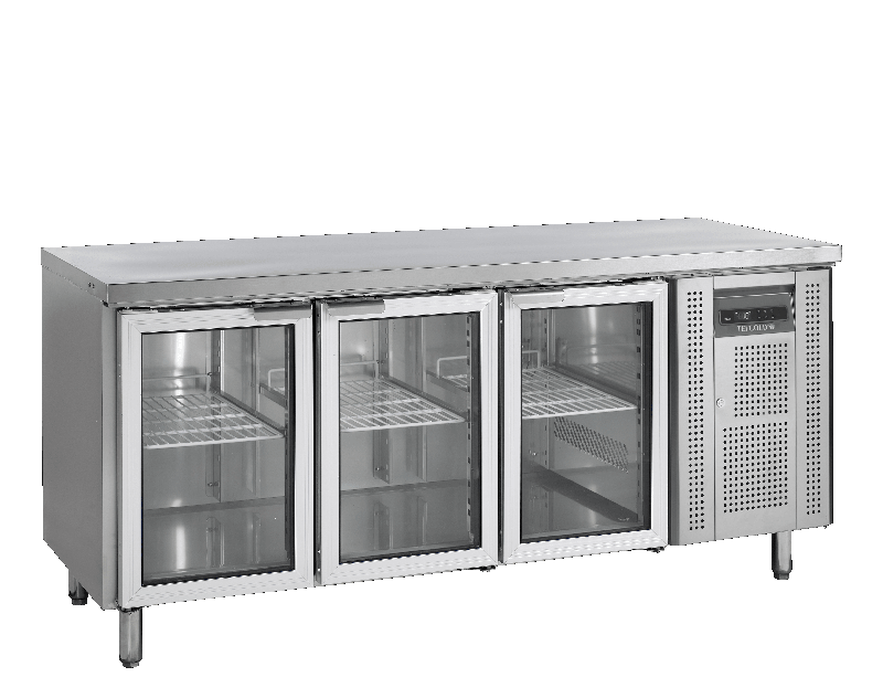 Refroidisseur de comptoir GN1/1 TEFCOLD CK7310G - inox 304, froid ventilé, dégivrage automatique_0
