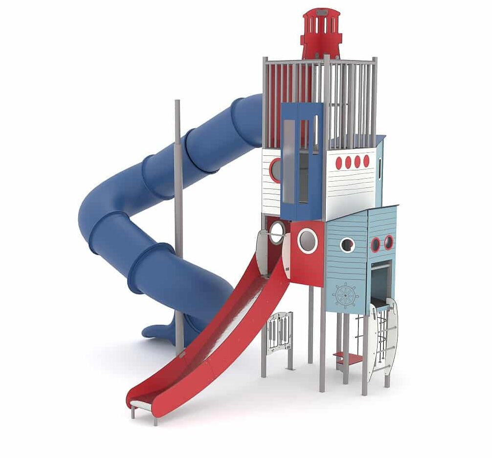 Structure monumentale multi-activités phare - LD1MT1120 - Ludoparc - pour enfants de 6 ans et plus, capacité 30 personnes_0