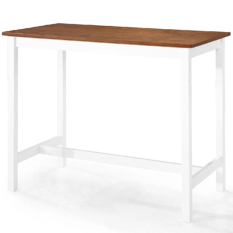 TABLE HAUTE MANGE DEBOUT BAR BISTROT BOIS MASSIF 108 CM 0902080/2_0