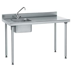 Tournus Equipement Table inox du chef adossée longueur 1200 Tournus - 404852 - plastique 404852_0