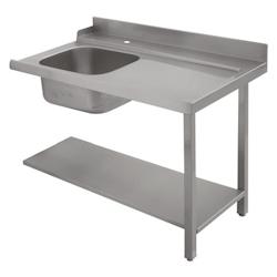 Virtus group Table d'Entrée à Droite avec Évier à Gauche pour Lave Vaisselles   Virtus - blanc plastique polypropylène 0698142039202_0