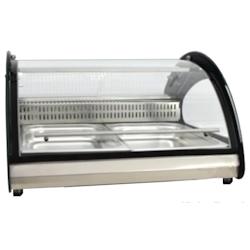 Vitrine d’exposition réfrigérée pour poisson. 2 gn de comptoir - 700x890x435 mm - 300 W 230/1V - 24F65M26 Eurast - gris inox 24F65M26_0