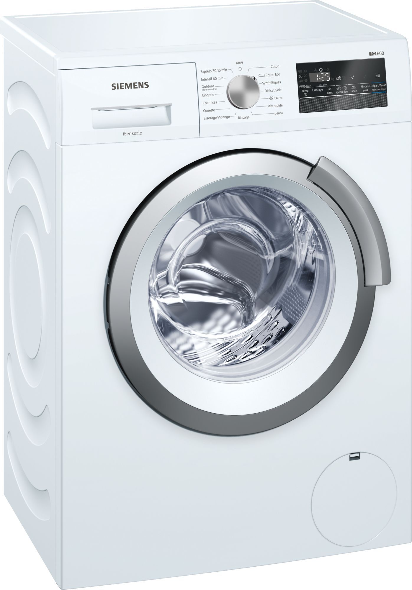 Lave-linge professionnel WS12L260FF iQ500 - BSH Électroménager - 1200 trs/min avec VarioSpeed, Slimline 45 cm_0