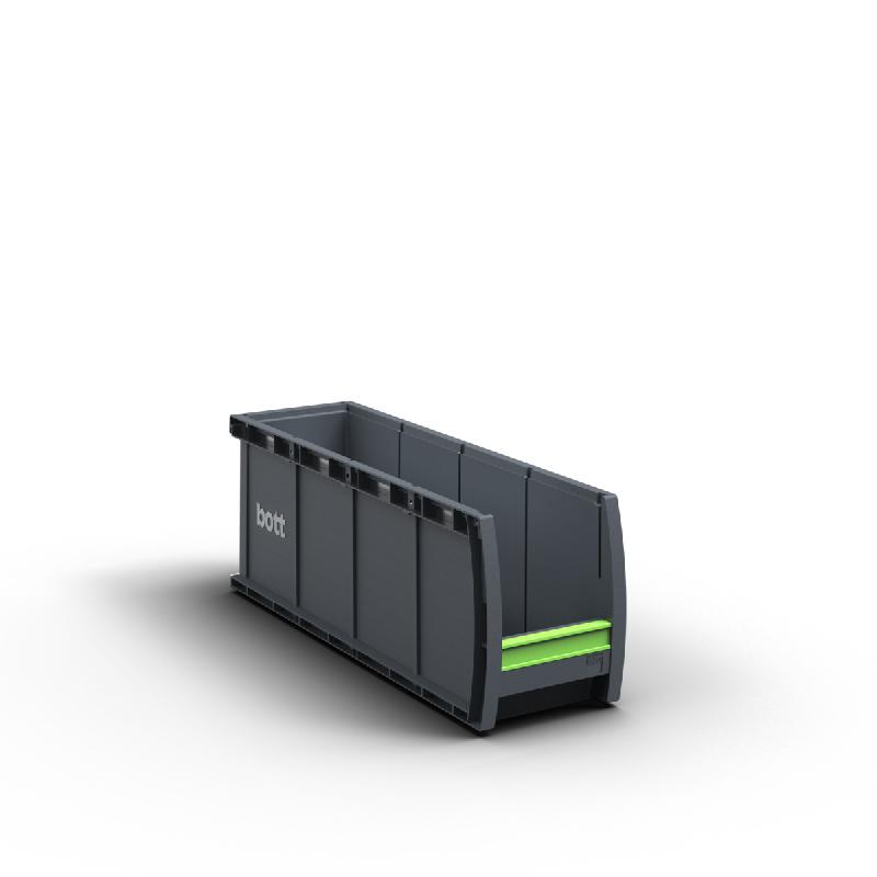 13022049.19 - bottBox M4 avec porte-étiquette - Bac à bec modulaire et empilable en plastique RAL 7016 (lot de 12)_0