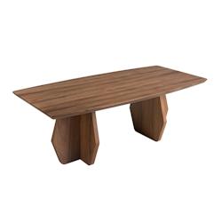 AC ANGEL CERDA Angel Cerdá Table basse ovale en noyer 2142C Ø120 x 60 x 40 - marron Bois manufacturé 8435631034179_0