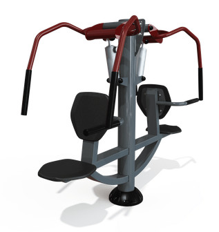 Appareil de fitness de plein air -  pec-press assis double « R » PMR - RPMR0701A_0