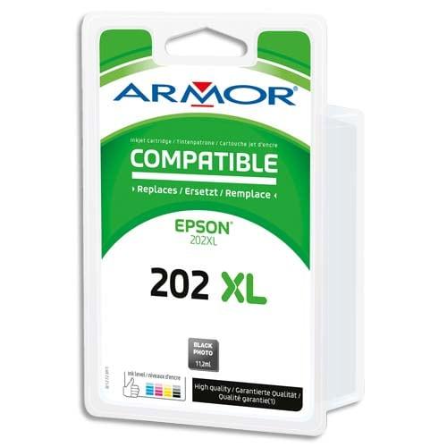 Armor cartouche compatible jet d'encre epson 202xl noir pigmenté b12723r1_0