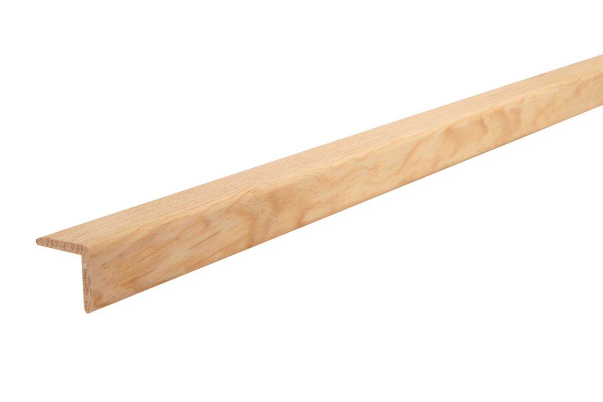 Baguette d'angle arrondie pin des landes sans n?Ud - 30x30mm réelle - sotrinbois - 27x27x2400mm_0